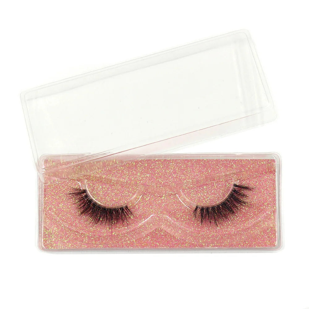 Half Lashes Mink Eyelashes Natural Soft Wispy False Eyelashes Natural Mink Lashes for Daily Makeup Eyelash Extension Fake Lashes