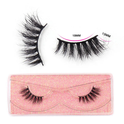 Half Lashes Mink Eyelashes Natural Soft Wispy False Eyelashes Natural Mink Lashes for Daily Makeup Eyelash Extension Fake Lashes