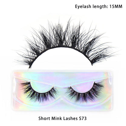 Half Lashes Mink Eyelashes Natural Soft Wispy False Eyelashes Natural Mink Lashes for Daily Makeup Eyelash Extension Fake Lashes
