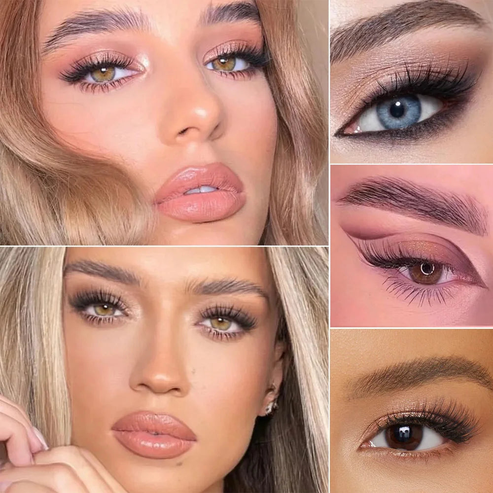 Half Lashes Mink Eyelashes Natural Soft Wispy False Eyelashes Natural Mink Lashes for Daily Makeup Eyelash Extension Fake Lashes