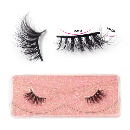 Half Lashes Mink Eyelashes Natural Soft Wispy False Eyelashes Natural Mink Lashes for Daily Makeup Eyelash Extension Fake Lashes