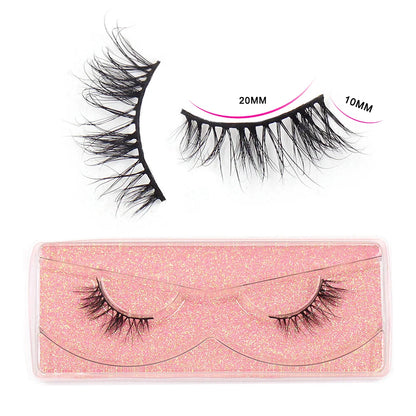 Half Lashes Mink Eyelashes Natural Soft Wispy False Eyelashes Natural Mink Lashes for Daily Makeup Eyelash Extension Fake Lashes