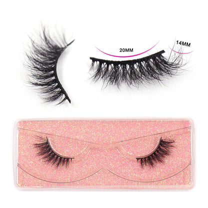 Half Lashes Mink Eyelashes Natural Soft Wispy False Eyelashes Natural Mink Lashes for Daily Makeup Eyelash Extension Fake Lashes