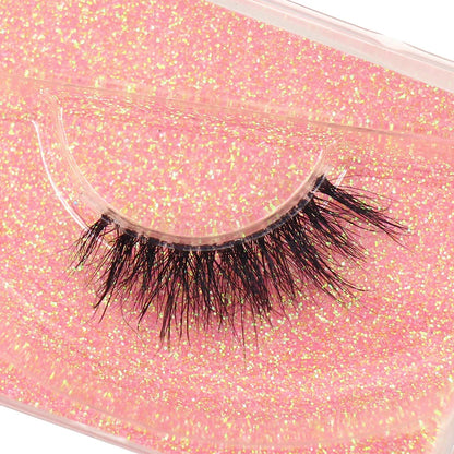 Half Lashes Mink Eyelashes Natural Soft Wispy False Eyelashes Natural Mink Lashes for Daily Makeup Eyelash Extension Fake Lashes