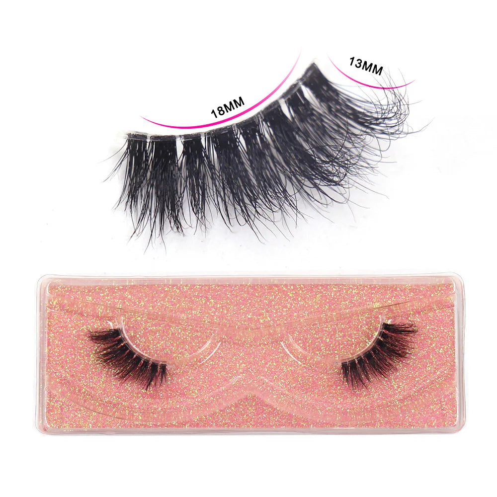 Half Lashes Mink Eyelashes Natural Soft Wispy False Eyelashes Natural Mink Lashes for Daily Makeup Eyelash Extension Fake Lashes