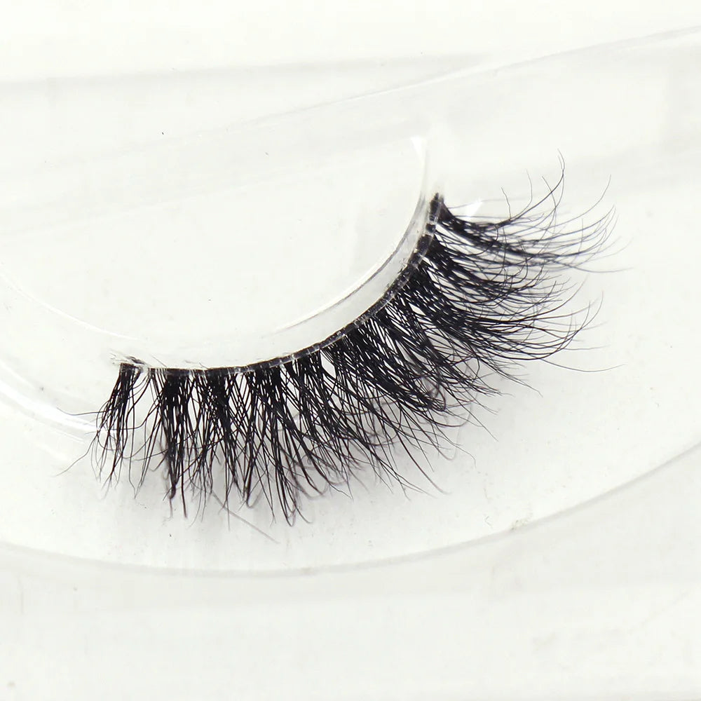 Half Lashes Mink Eyelashes Natural Soft Wispy False Eyelashes Natural Mink Lashes for Daily Makeup Eyelash Extension Fake Lashes