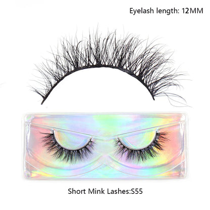 Half Lashes Mink Eyelashes Natural Soft Wispy False Eyelashes Natural Mink Lashes for Daily Makeup Eyelash Extension Fake Lashes